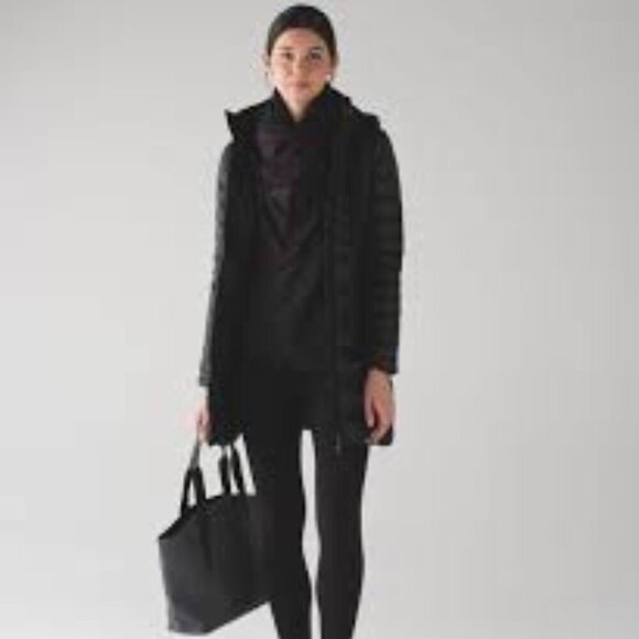 Lululemon Vinyasa Wrap Running Luon Spray Jacquard Black Cherry Black / Black - Picture 1 of 8